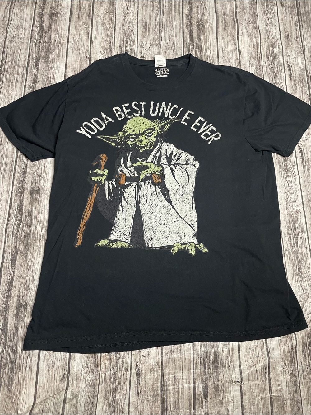 Adult XL Star Wars Yoda Best Uncle Ever Graphic Shirt